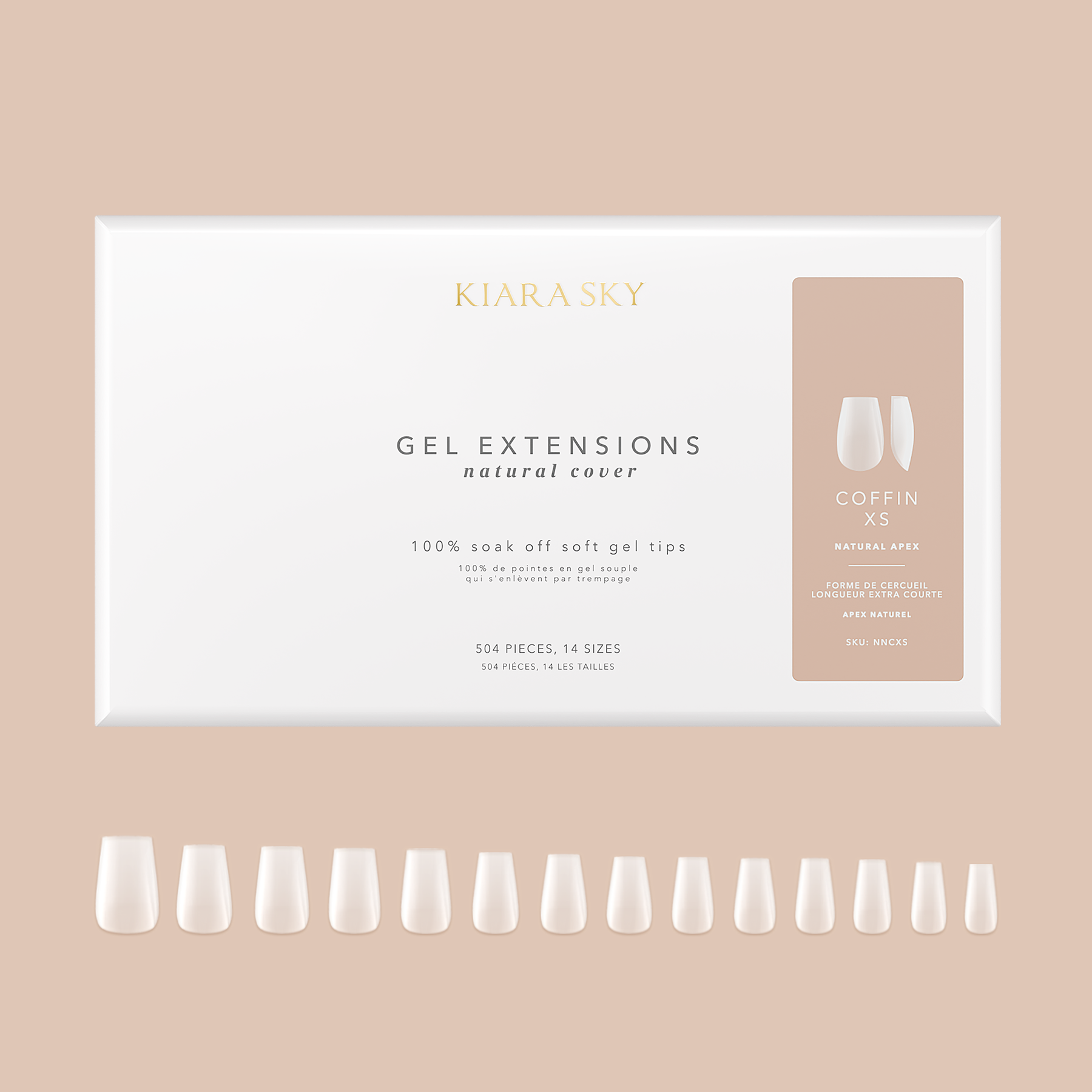 Kiara Sky - Coffin XS | Natural Gel Extensions
