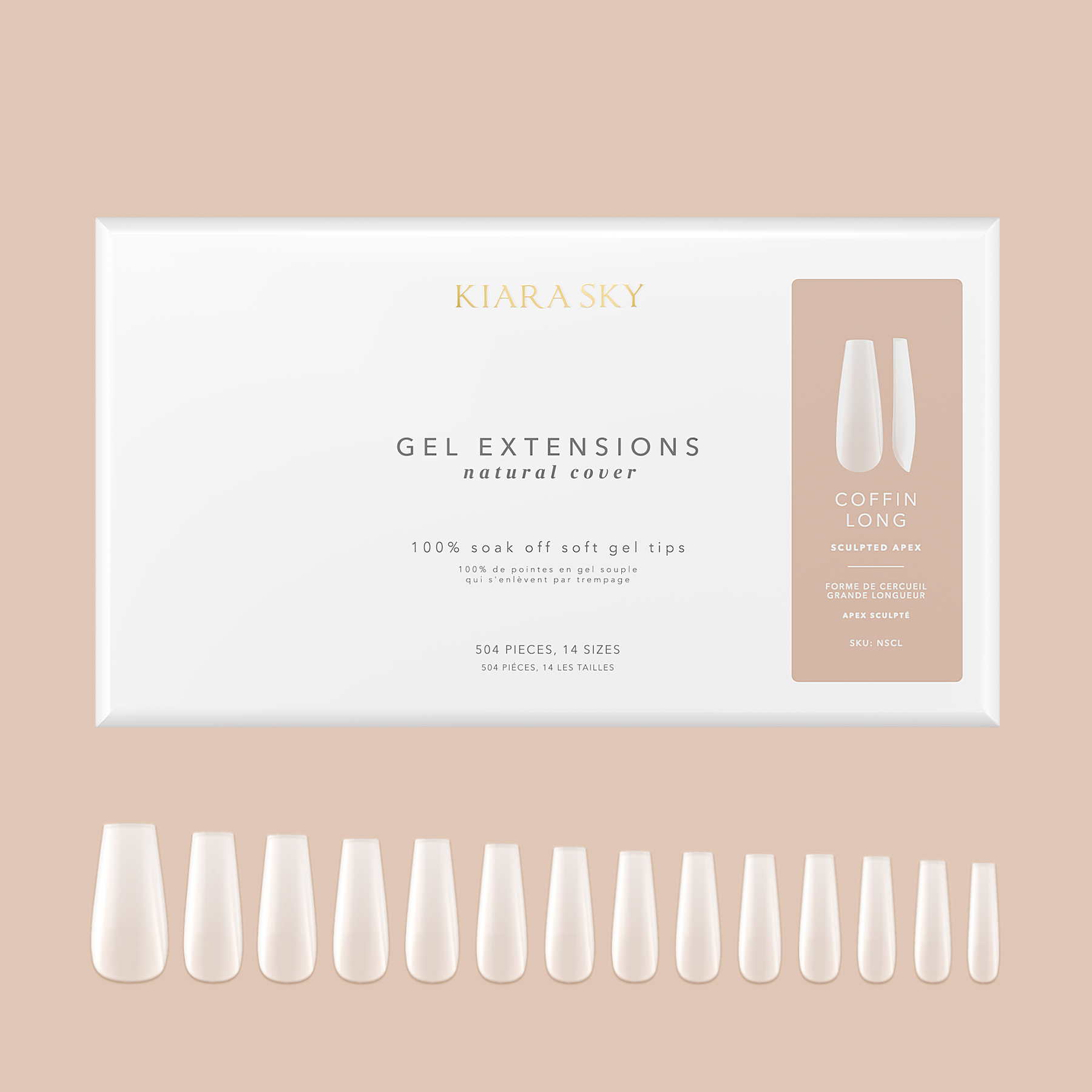 Kiara Sky - Coffin Long | Natural Gel Extensions