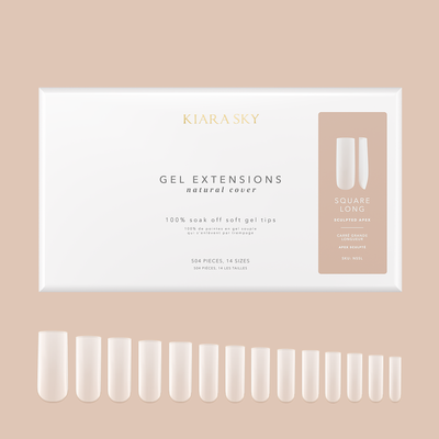 Kiara Sky - Square Long | Natural Gel Extensions