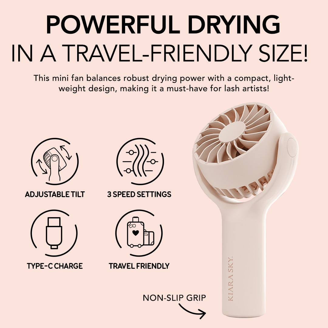 Kiara Sky -  Mini Fan - Beige