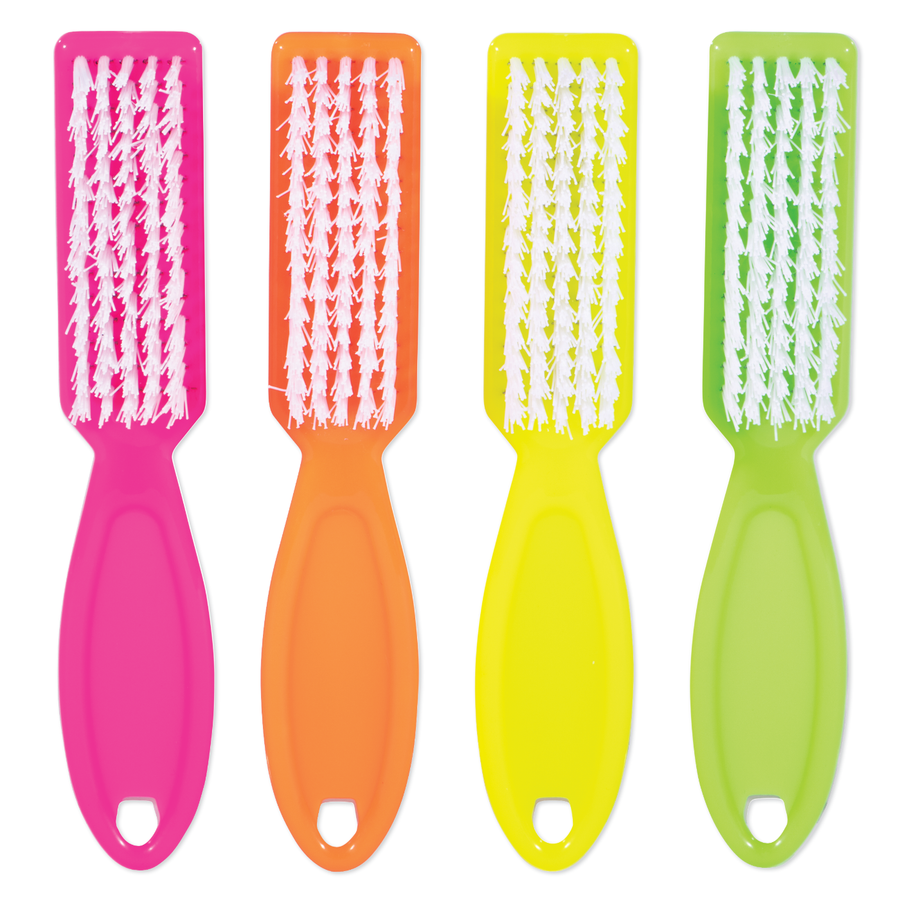 Manicure Brushes 4 pk - Neon
