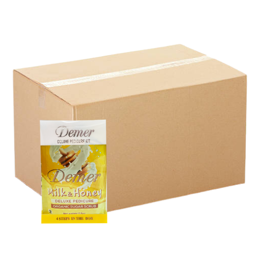 Demer 4 in 1 Pedicure - Milk and Honey 1 Kit - 60 Kit/Case