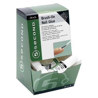 Nail Glue, 5 Second Brush-on - Display of 12