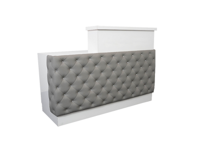Whale Spa -  Lux Tufted Reception Desk with ADA Compliance