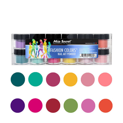 Mia Secret - Fashion Colors Nail Art Powder Colleciton (12PC)