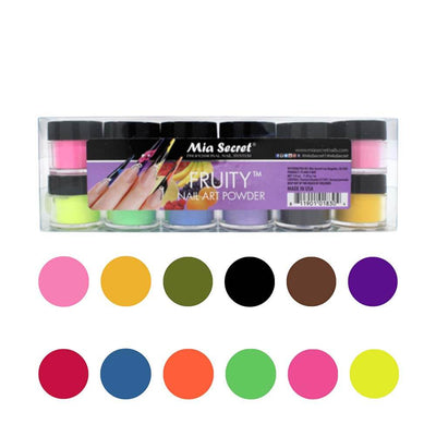 Mia Secret - Fruity Nail Art Powder Collection (12pc)
