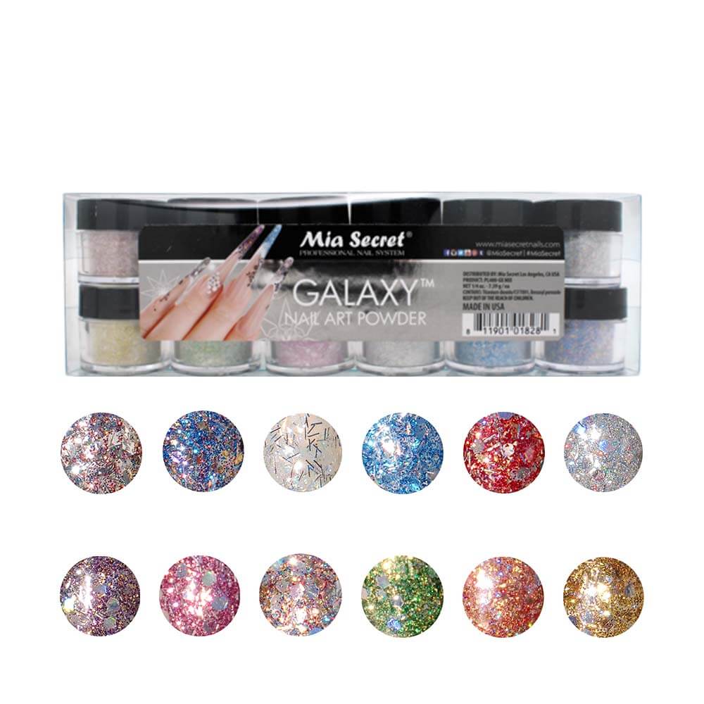 Mia Secret - Galaxy Nail Art Powder Collection (12PC)