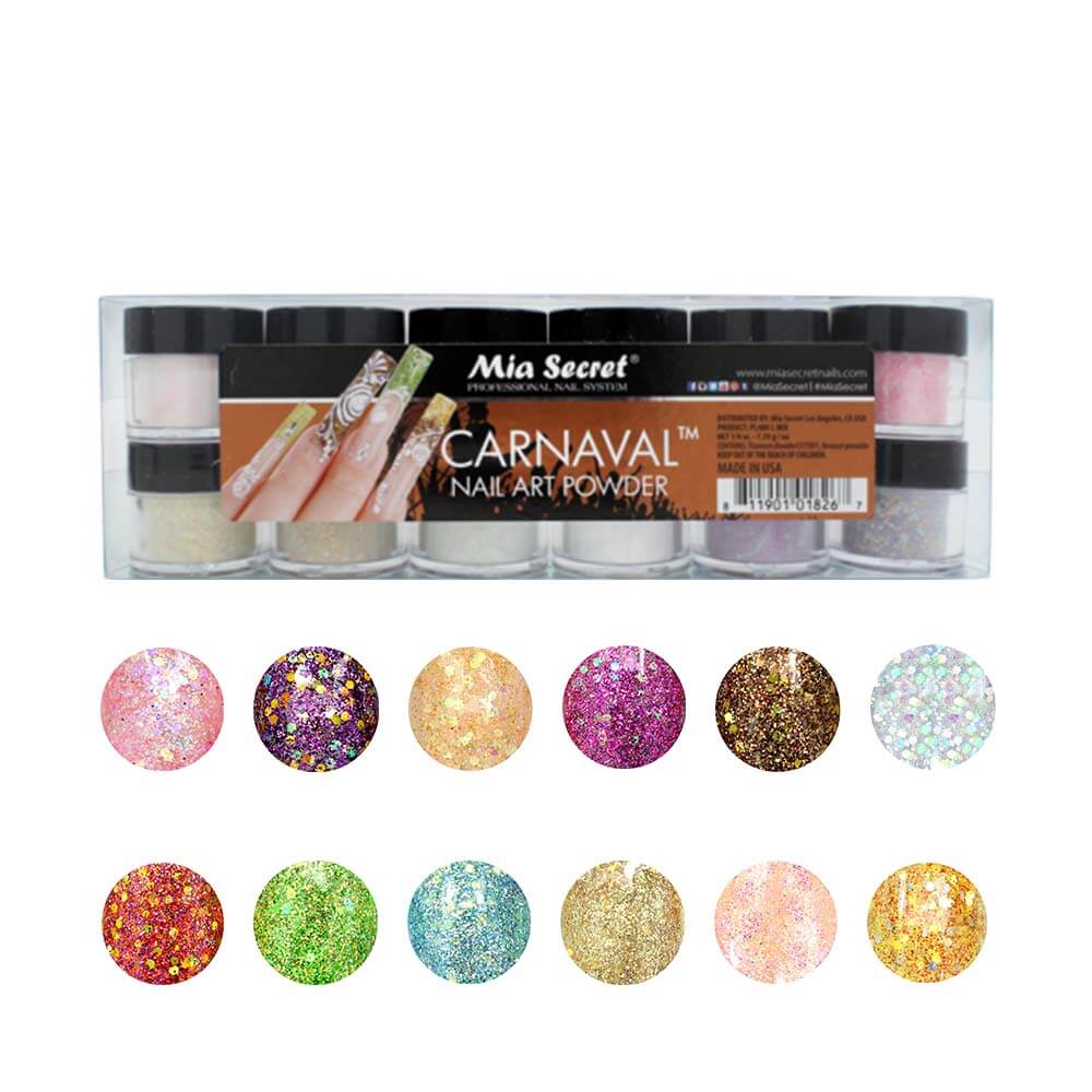 Mia Secret - Carnaval Nail Art Powder Collection (12PC)