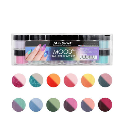 Mia Secret - MOOD Nail Art Powder Collection (12PC)