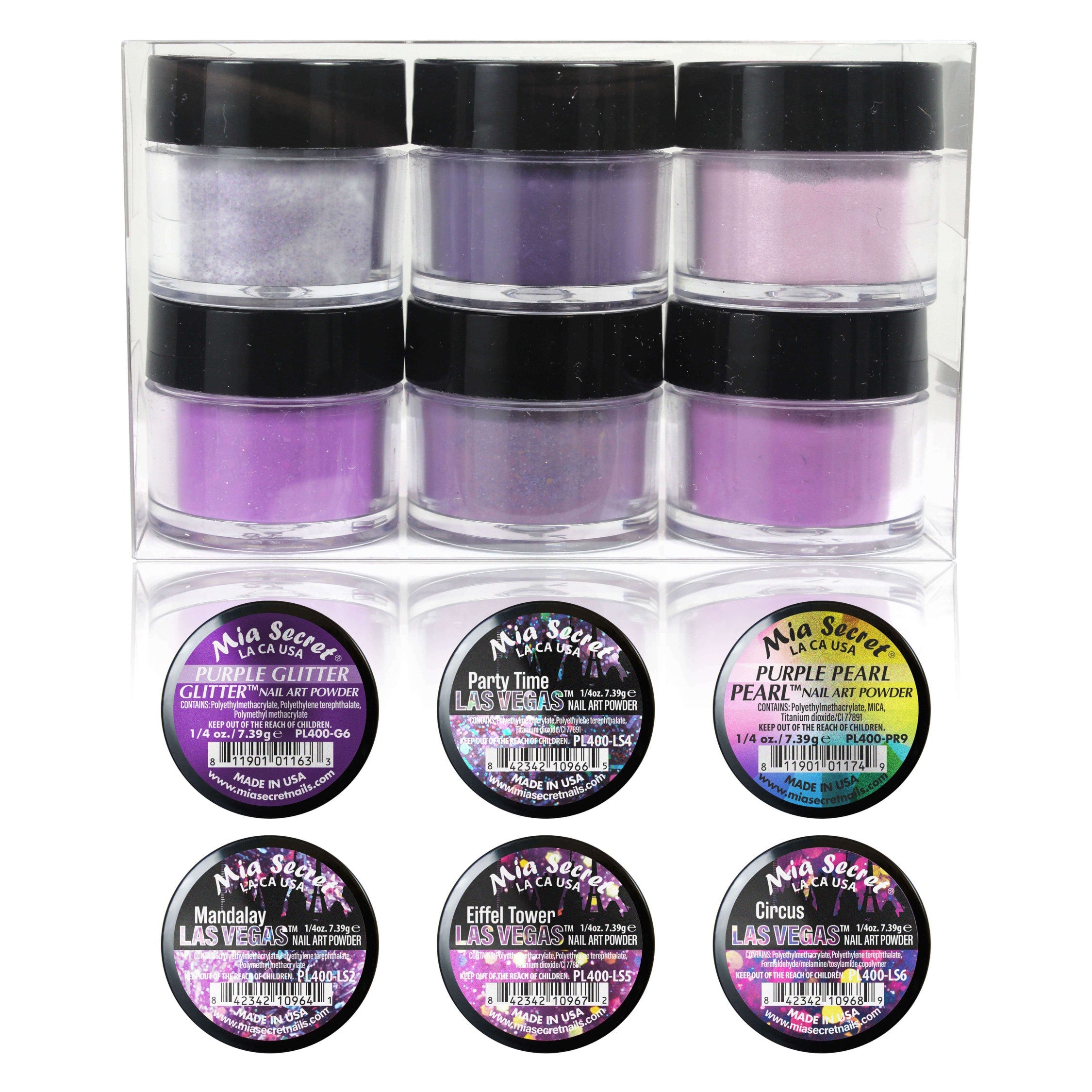 Mia Secret - Amethyst Colored Acrylic Powder Collection (Remix series)