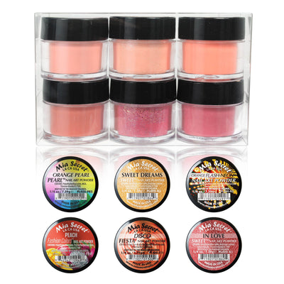 Mia Secret - Tangerine Colored Acrylic Powder Collection (Remix series)