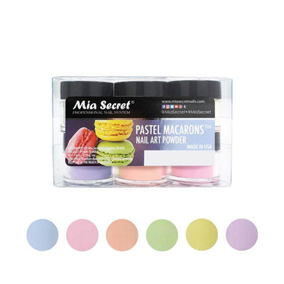 Mia Secret - Pastel Macarons Nail Art Powder Collection (6PC)