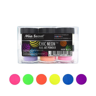 Mia Secret - Chic Neon Nail Art Powder Collection