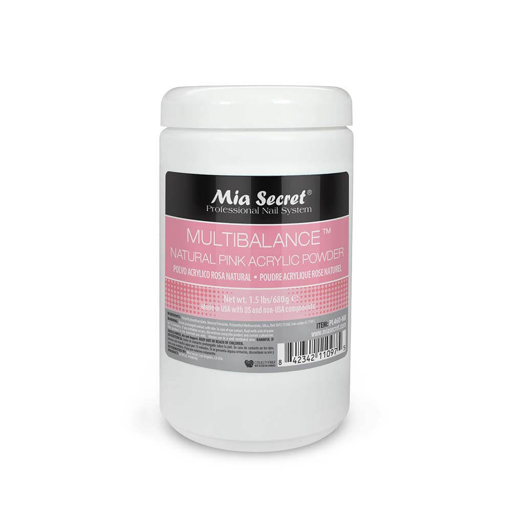Mia Secret - Multibalance Natural Pink Acrylic Powder Salon Sizes