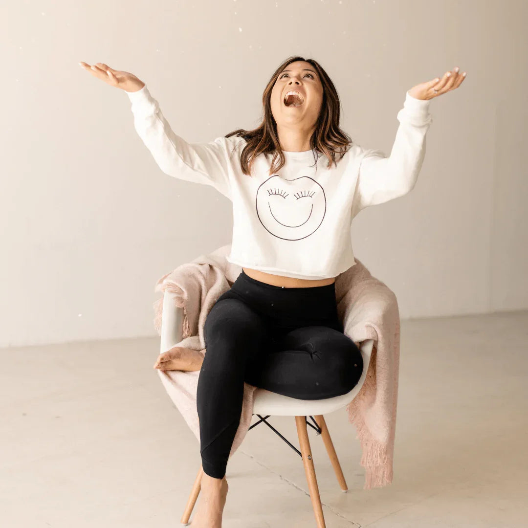 Cropped Crew - White (FINAL SALE)