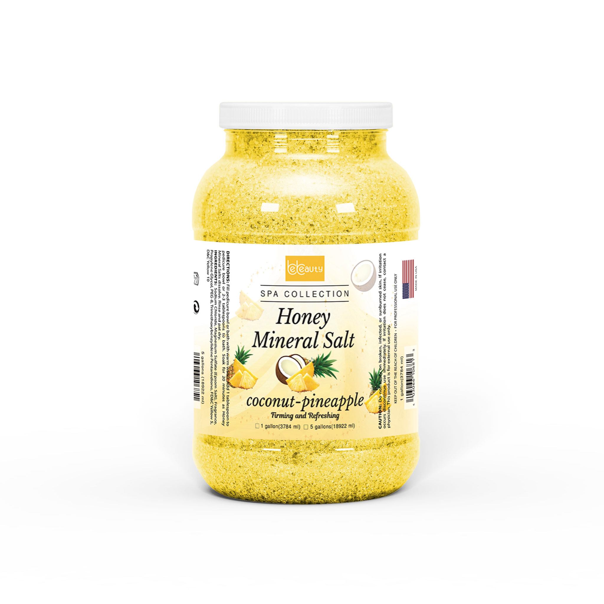 Be Beauty Coconut Pineapple Honey Mineral Salt (1 Gallon)
