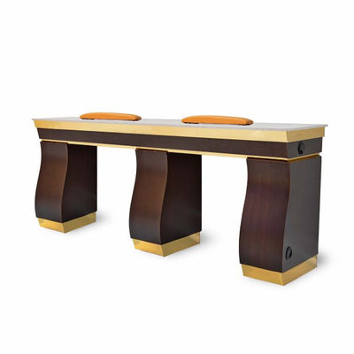 T Spa -  Sewell Double Table – Chocolate