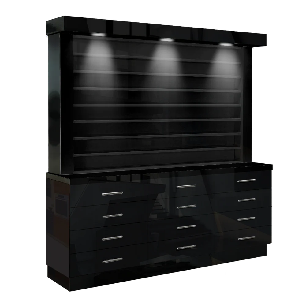 Whale Spa -  SINGLE SIDED POLISH AND POWDER DISPLAY/CABINET