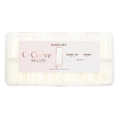 Kiara Sky -  Square Nail Tips XXL - Natural