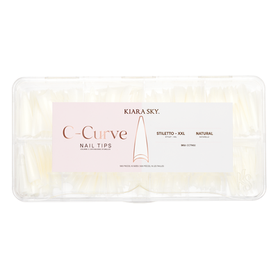 Kiara Sky -  Stiletto Nail Tips XXL - Natural