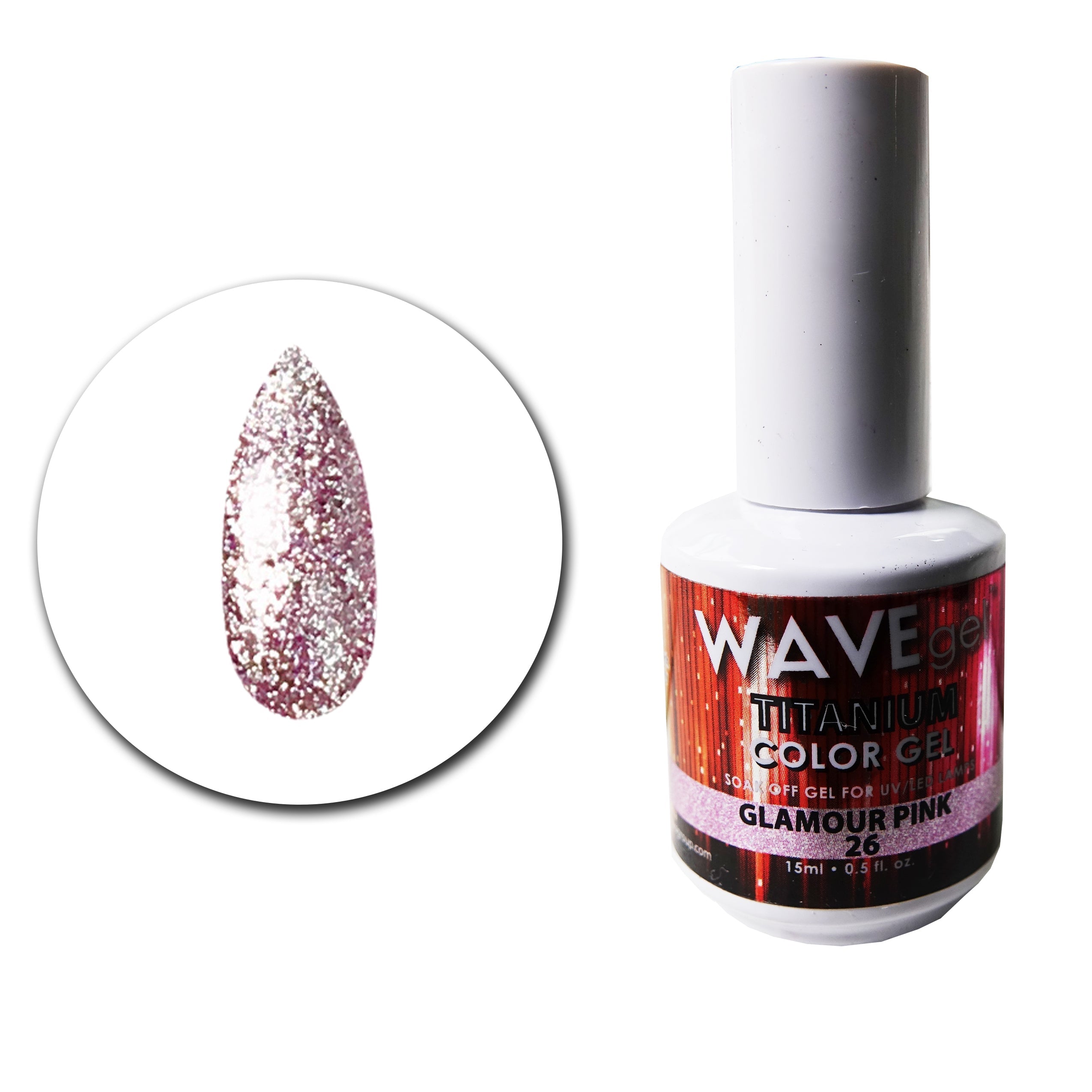 WAVEGEL Titanium Gel # 26 Glamour Pink
