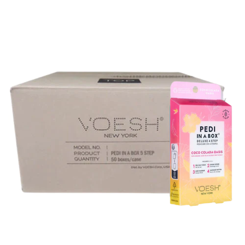 Voesh Pedi in Box - 4-Step - Coco Colada Oasis - Single (1Pc) Box Case (50Pcs)