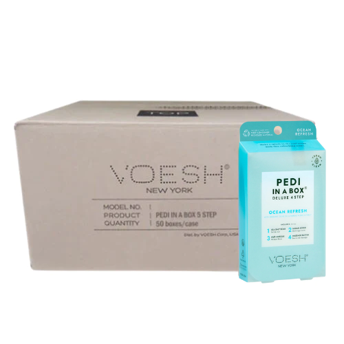 Voesh Pedi in Box - 4-Step - Ocean Refresh - Single (1Pc) Box Case (50Pcs)