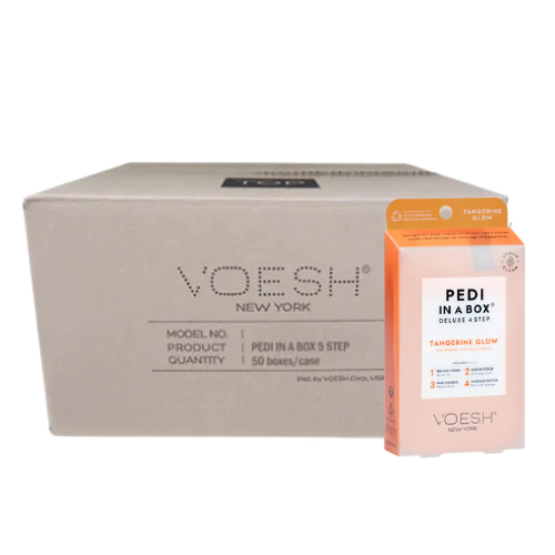 Voesh Pedi in Box - 4-Step - Tangerine Twist - Single (1Pc) Box Case (50Pcs)