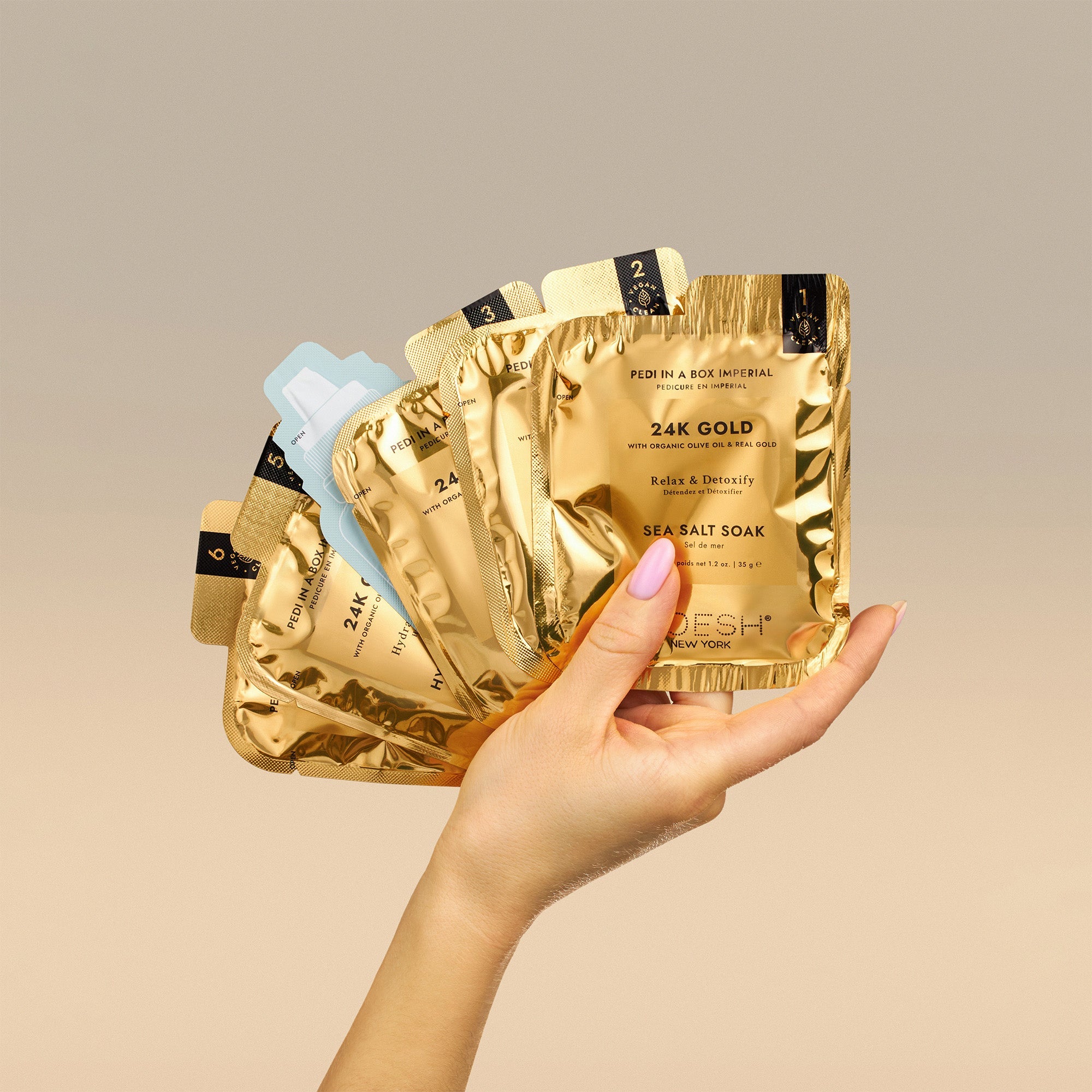 Pedi in a Box Imperial 6 Step 24K Gold