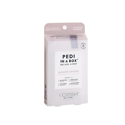 Voesh Pedi in Box - 4-Step - Jasmine Soothe - Single (1Pc) Box Case (50Pcs)