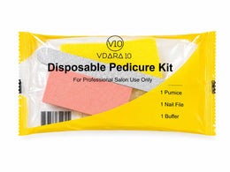 Vdara10 - Disposable Pedicure Pumice Kit - 3 Piece - Case of 200