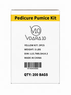 Vdara10 - Disposable Pedicure Pumice Kit - 3 Piece - Case of 200