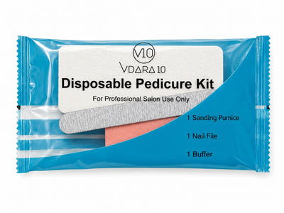 Vdara10 - Disposable Pedicure Sanding Pumice Kit - 3 Piece - Case of 200 Bags