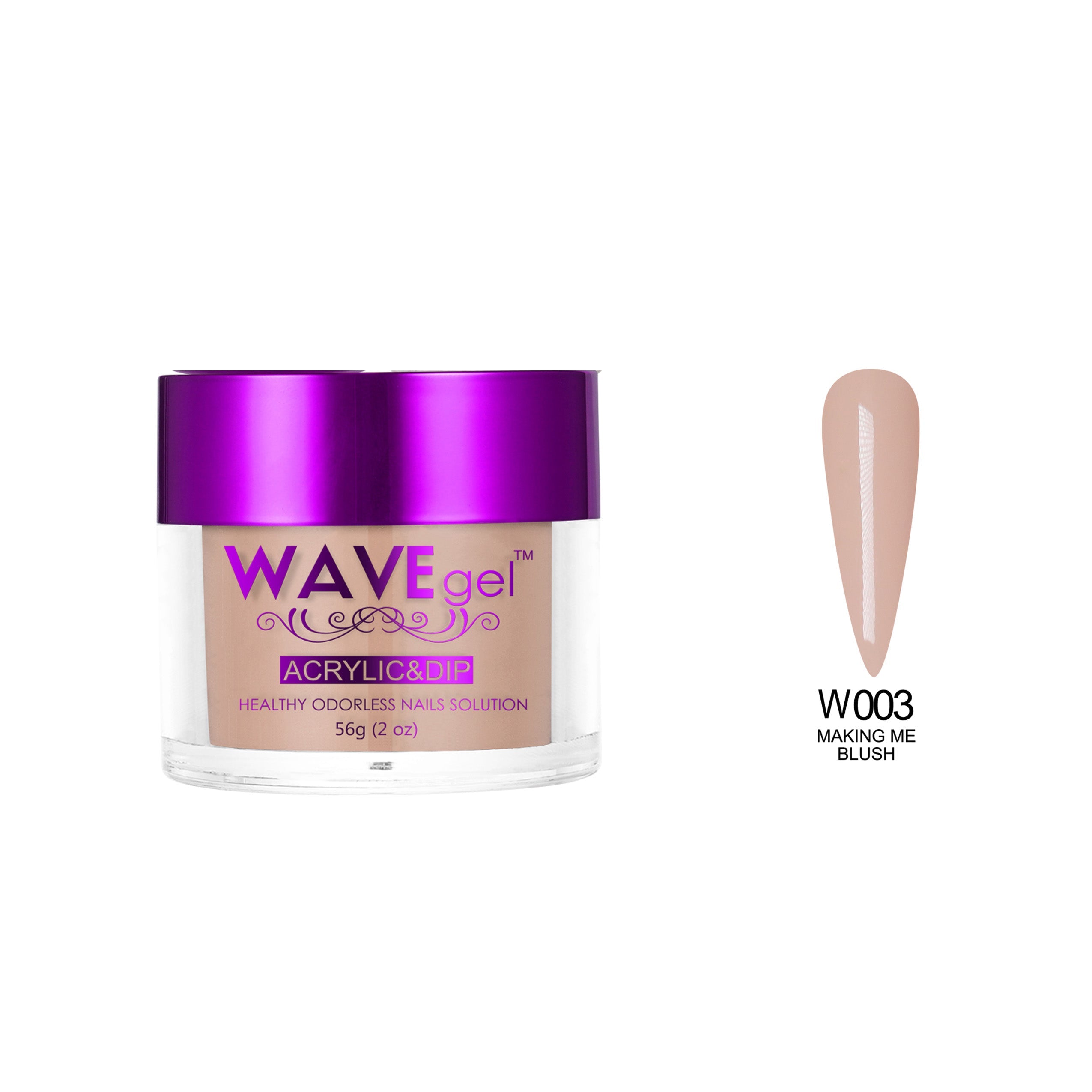 WAVEGEL SIMPLICITY DIP & ACRYLIC POWDER W03 MAKING ME BLUSH