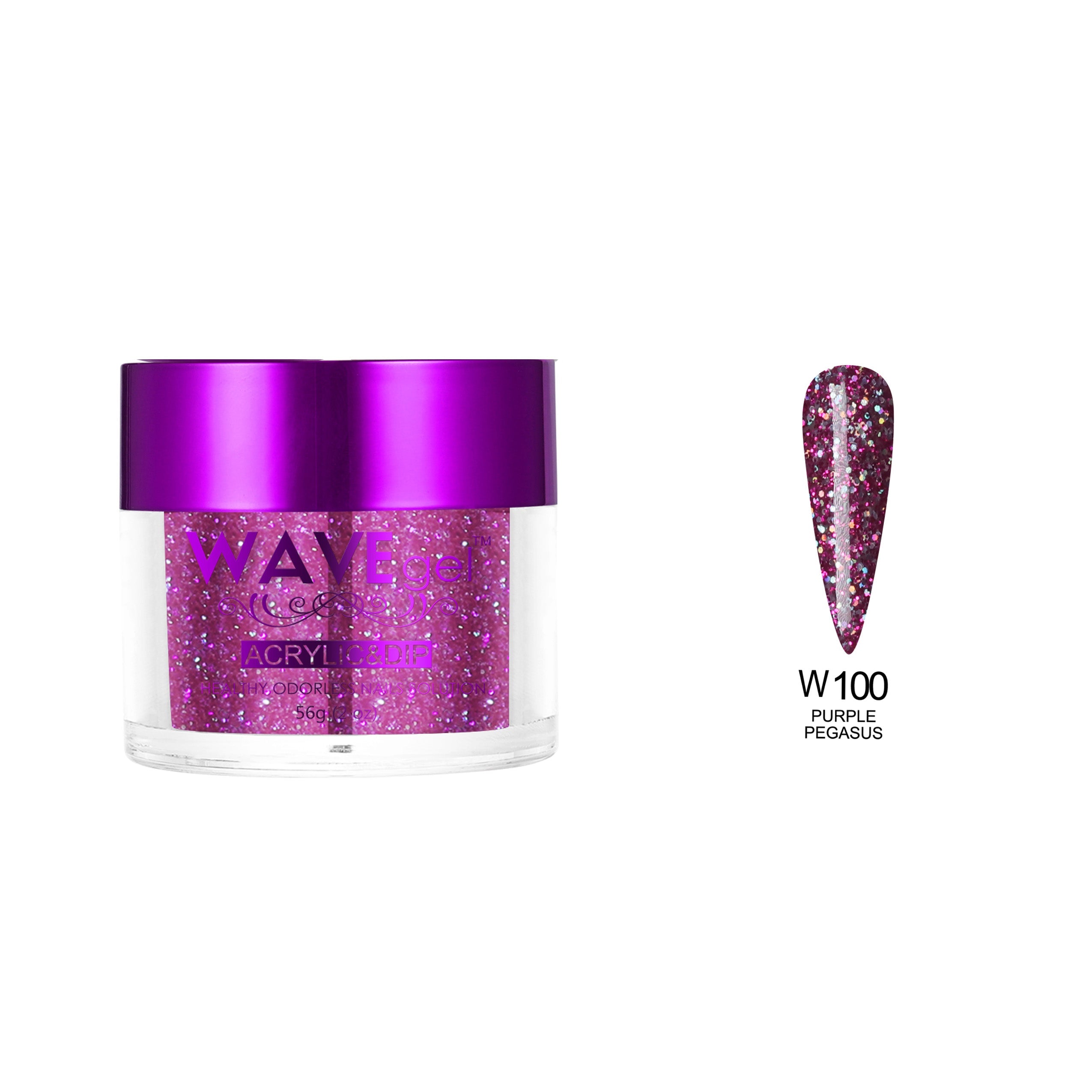 WAVEGEL SIMPLICITY DIP & ACRYLIC POWDER W100 PURPLE PEGASUS