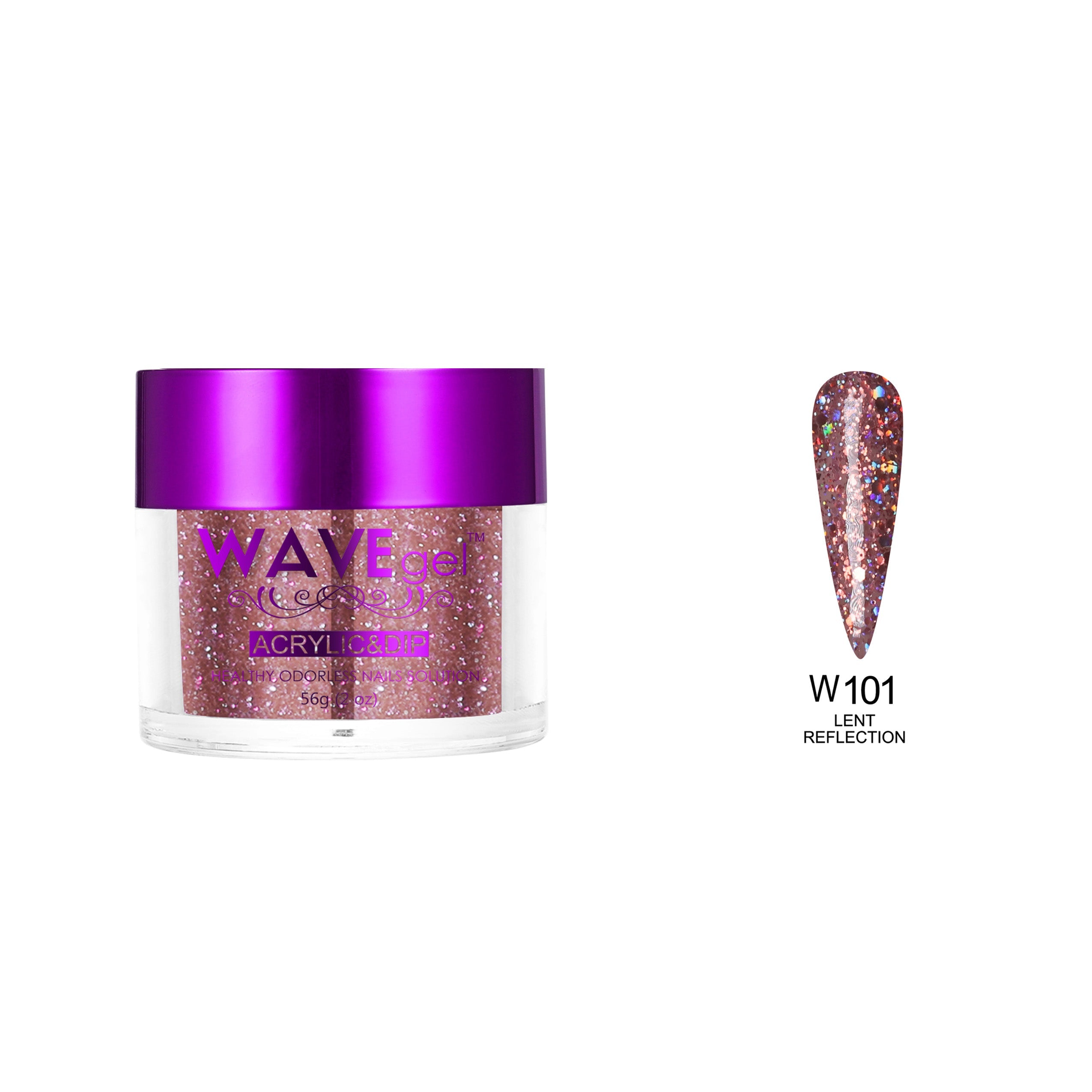 WAVEGEL SIMPLICITY DIP & ACRYLIC POWDER W101 LENT REFLECTION