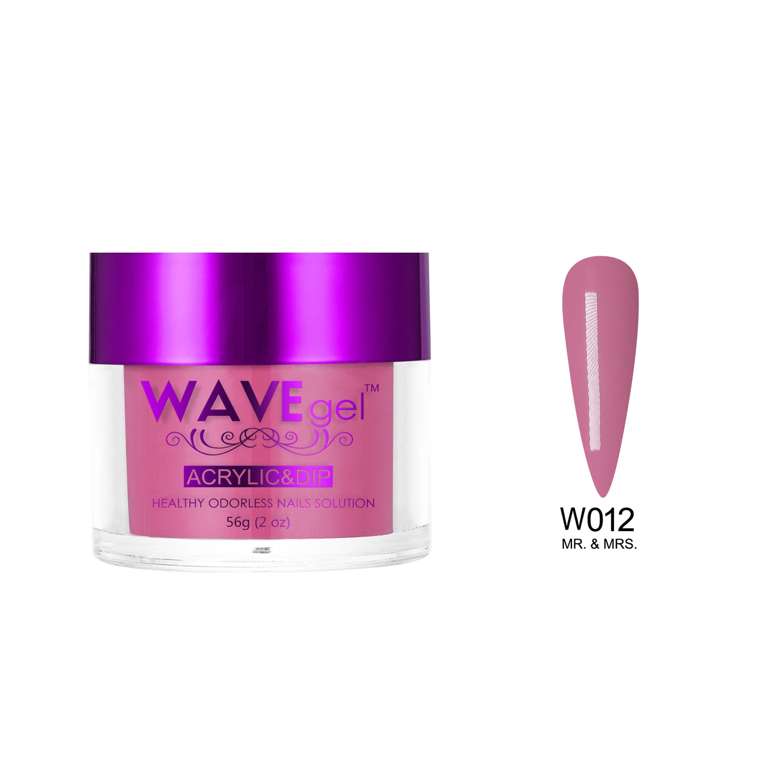 WAVEGEL SIMPLICITY DIP & ACRYLIC POWDER W12 MR. & MRS.
