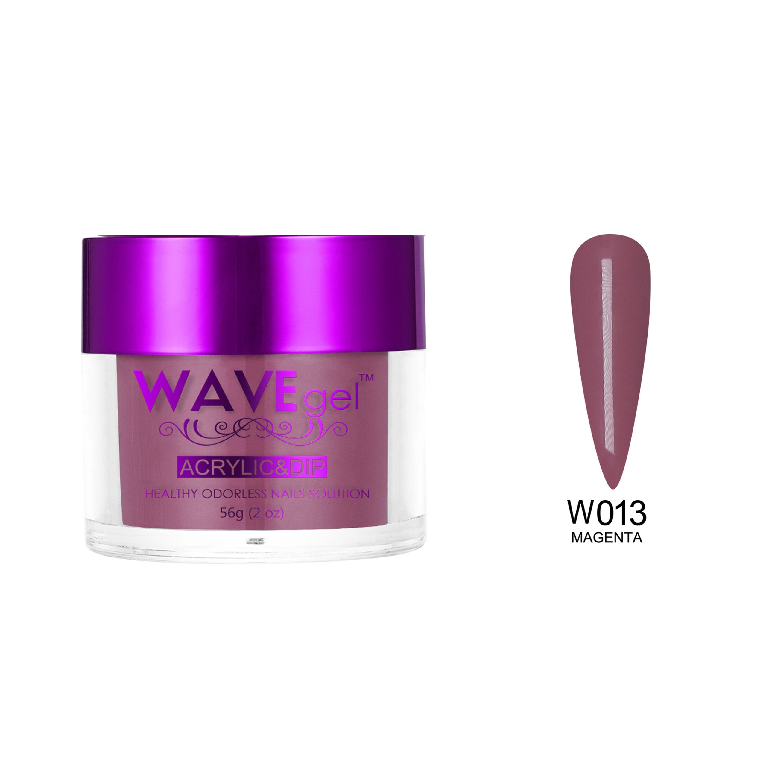 WAVEGEL SIMPLICITY DIP & ACRYLIC POWDER W13 MAGENTA