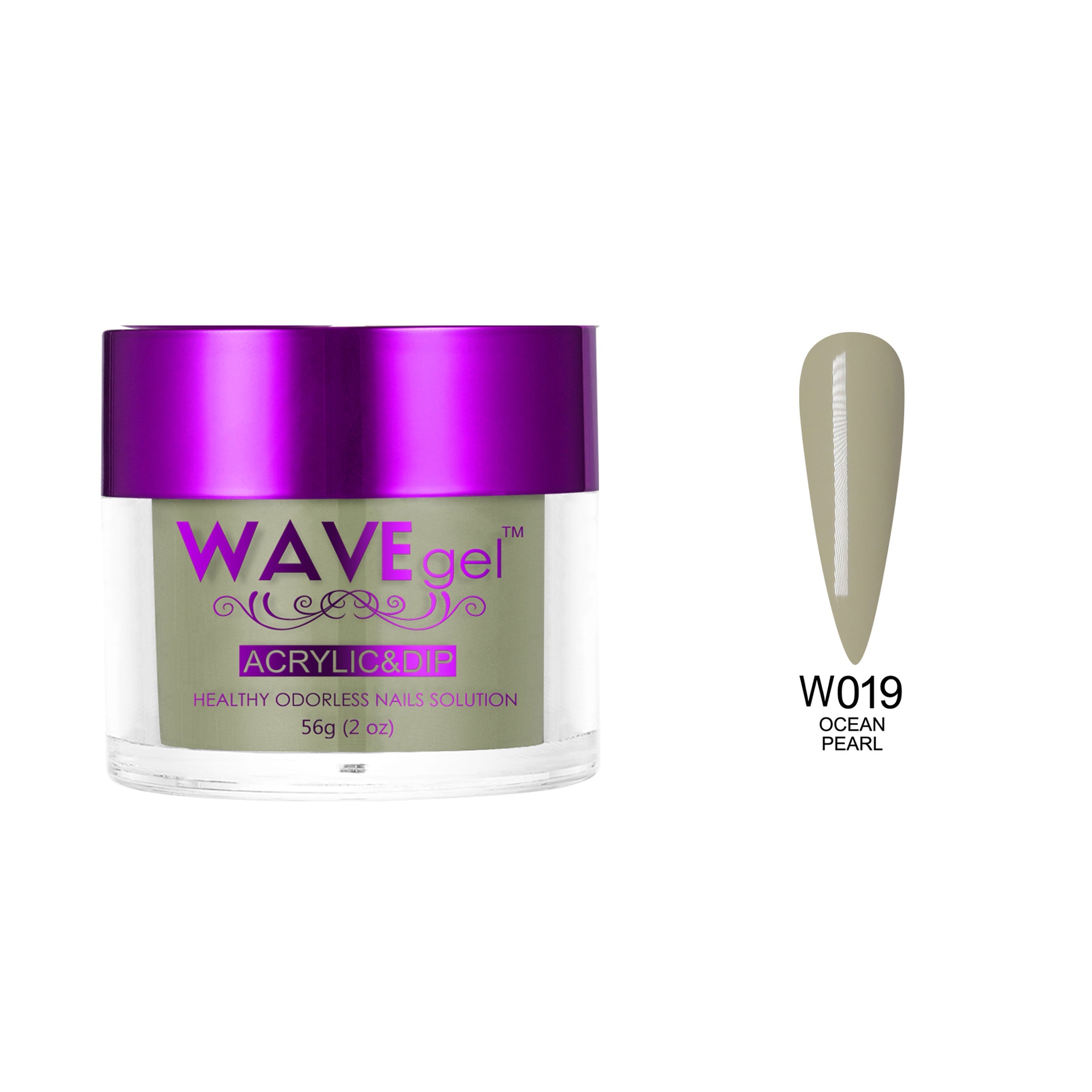 WAVEGEL SIMPLICITY DIP & ACRYLIC POWDER W19 OCEAN PEARL