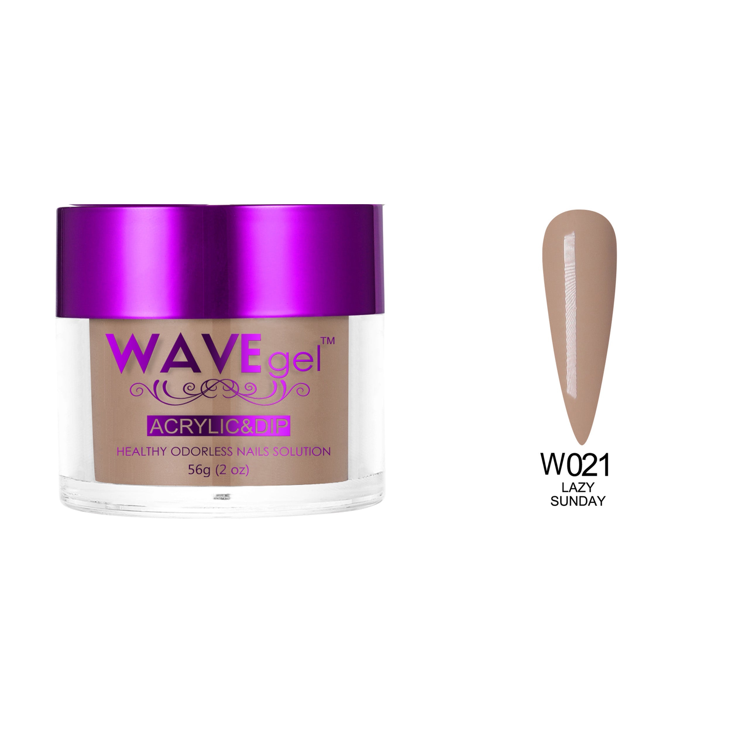 WAVEGEL SIMPLICITY DIP & ACRYLIC POWDER W21 LAZY SUNDAY