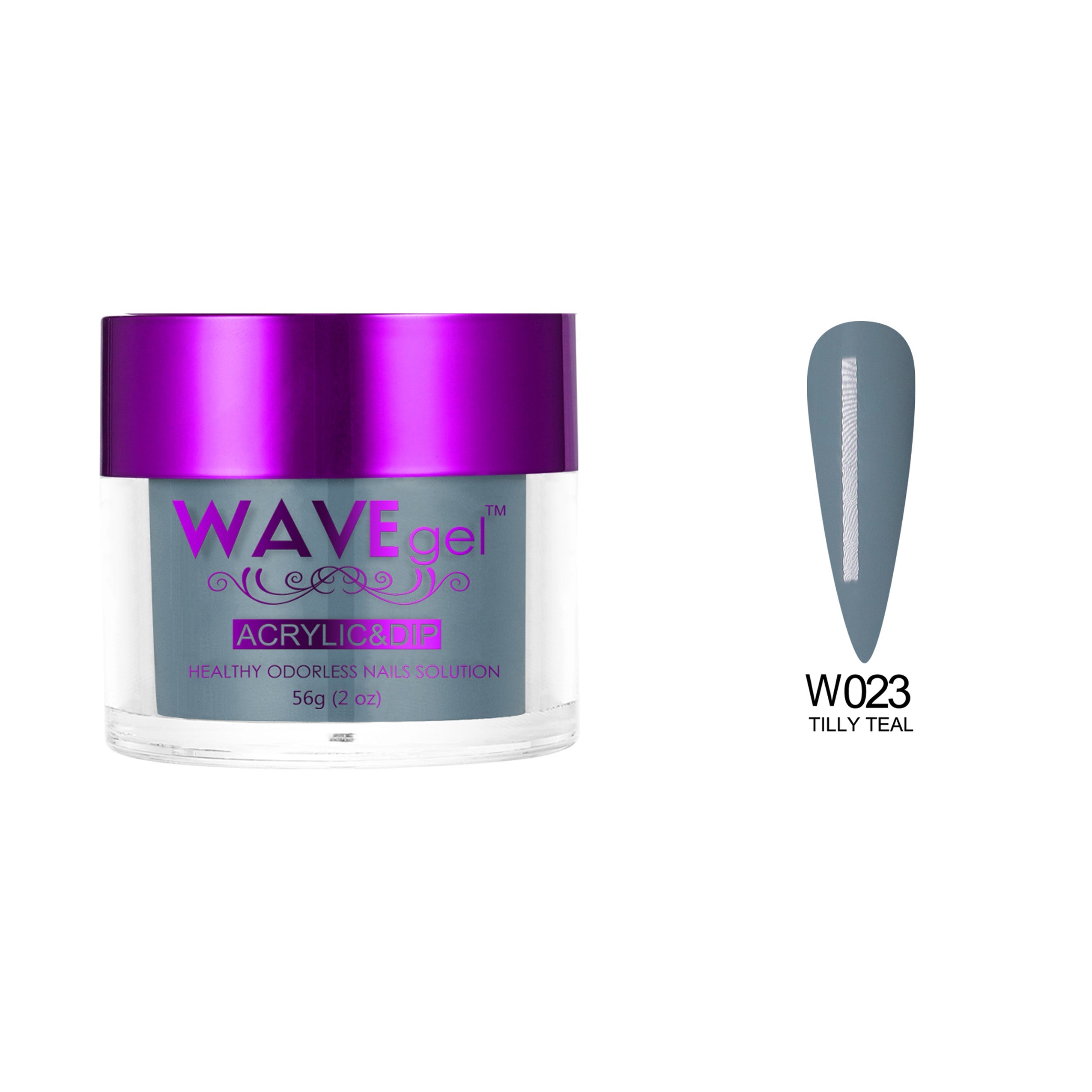 WAVEGEL SIMPLICITY DIP & ACRYLIC POWDER W23 TILLY TEAL
