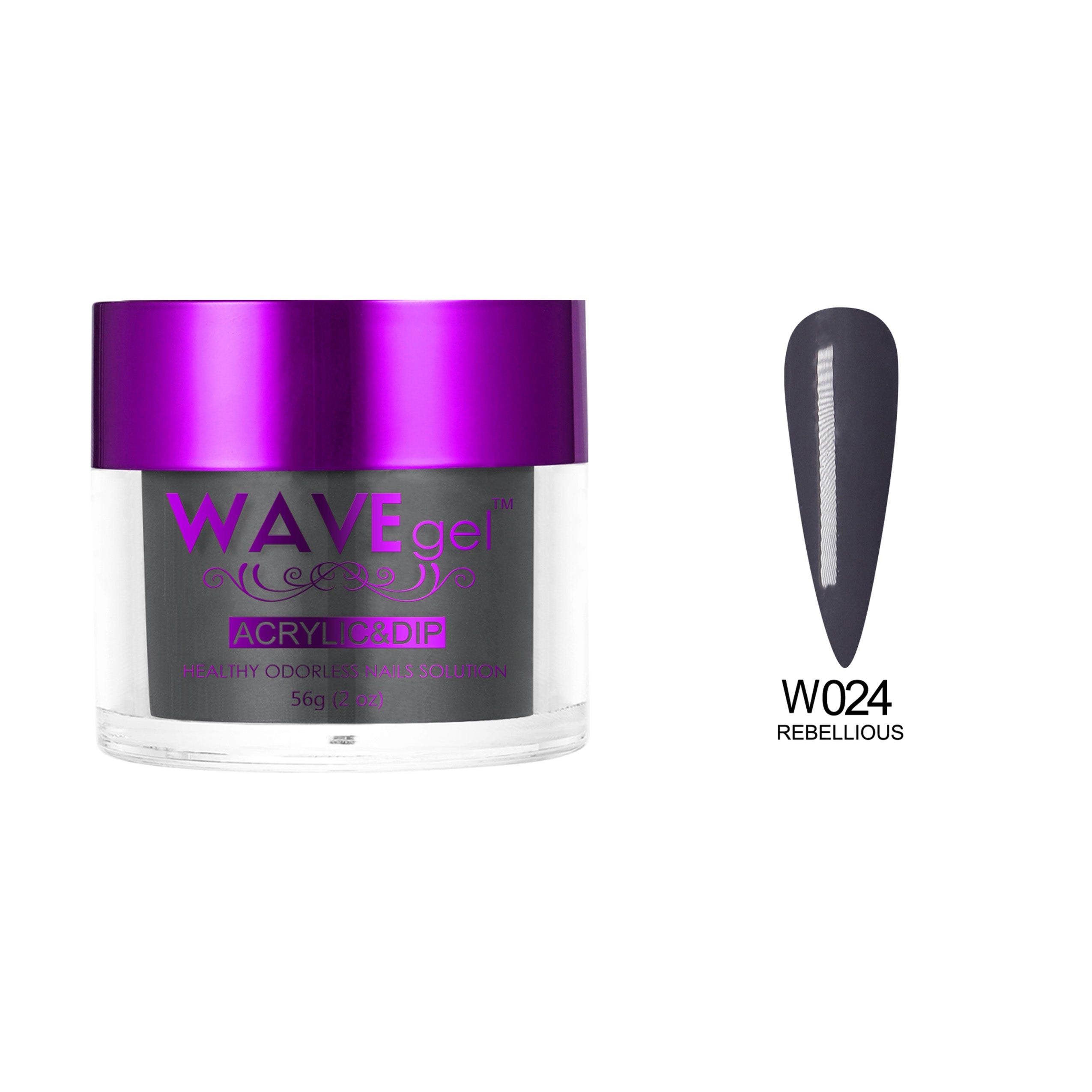WAVEGEL SIMPLICITY DIP & ACRYLIC POWDER W24 REBELLIOUS