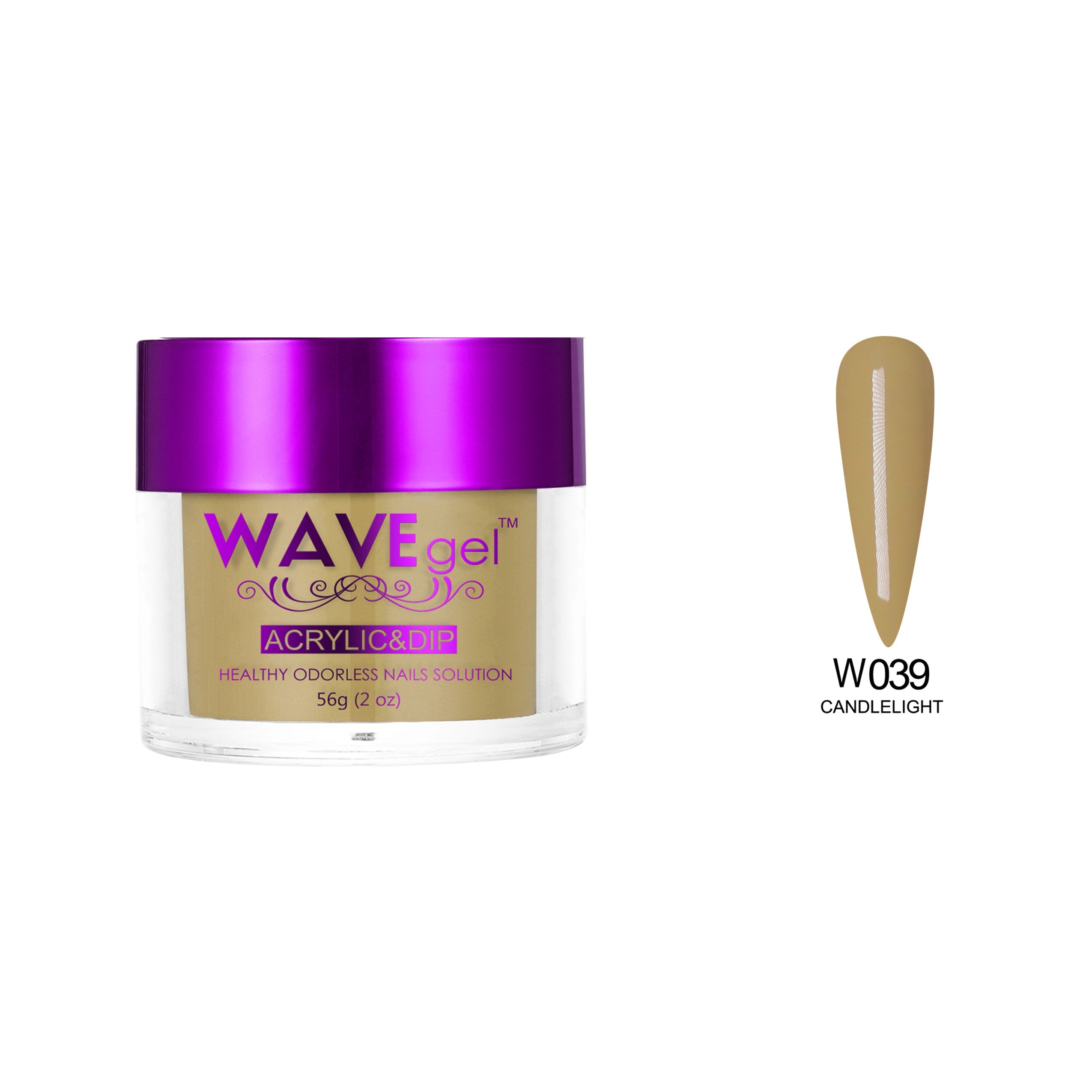 WAVEGEL SIMPLICITY DIP & ACRYLIC POWDER W39 CANDLELIGHT