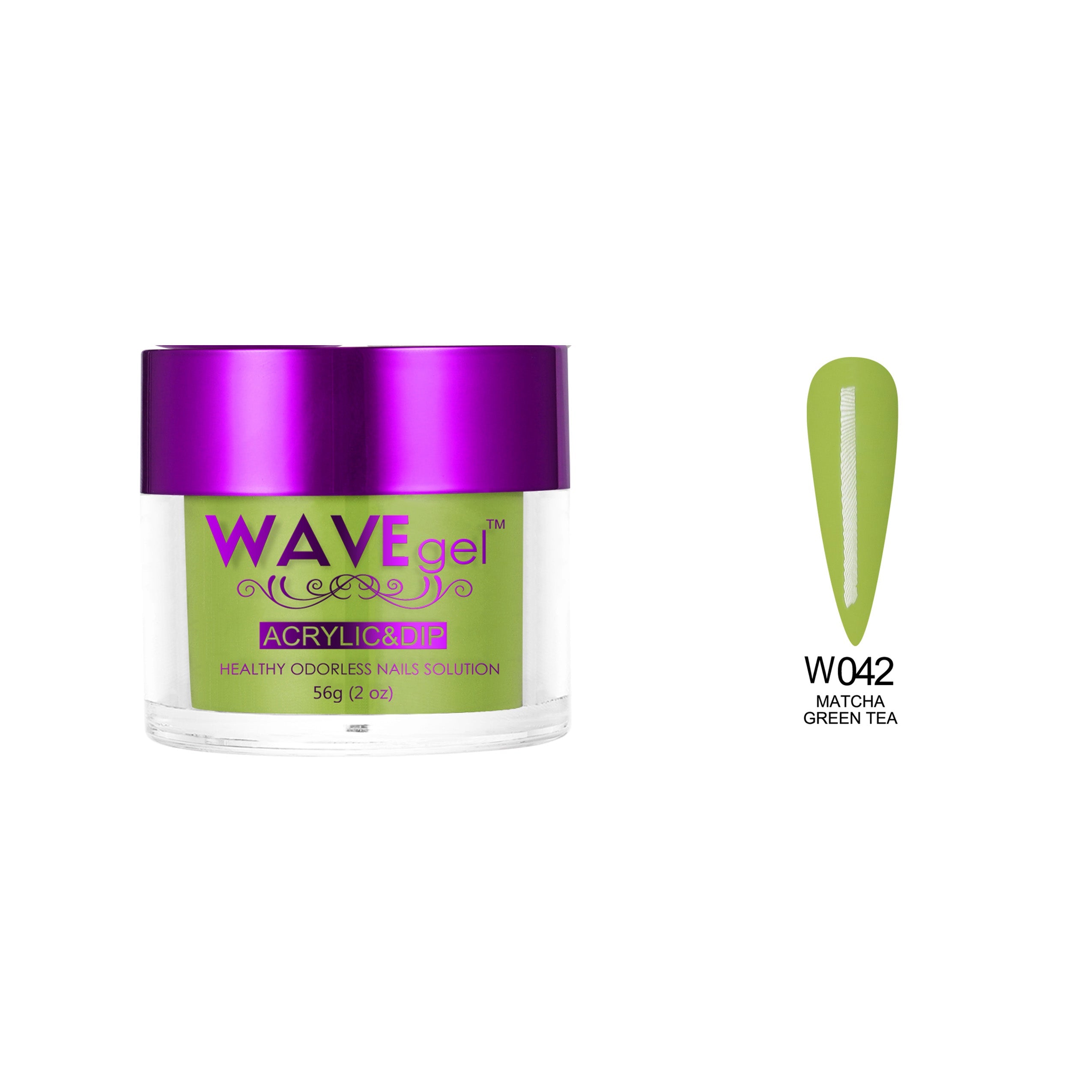 WAVEGEL SIMPLICITY DIP & ACRYLIC POWDER W42 MATCHA GREEN TEA