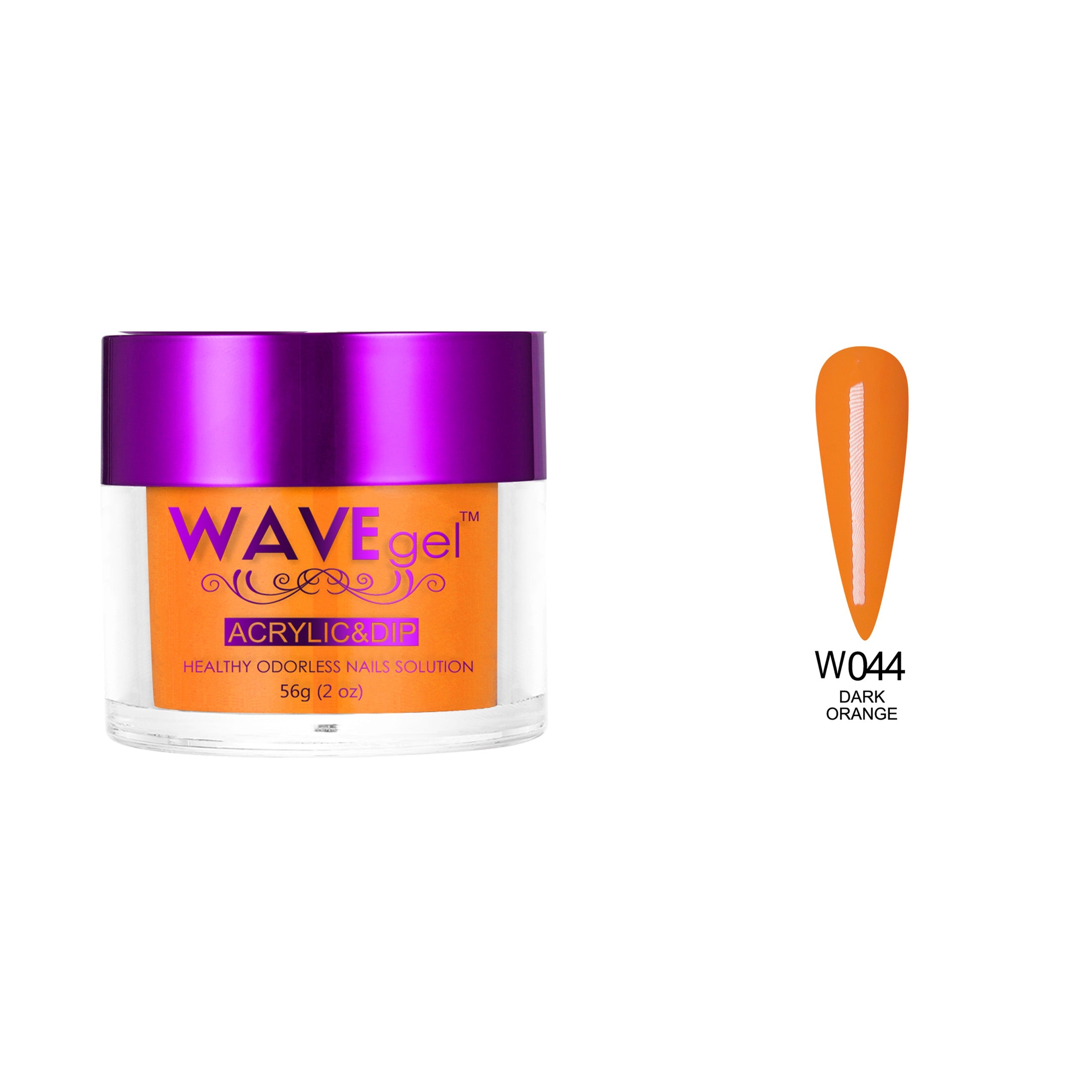 WAVEGEL SIMPLICITY DIP & ACRYLIC POWDER W44 DARK ORANGE