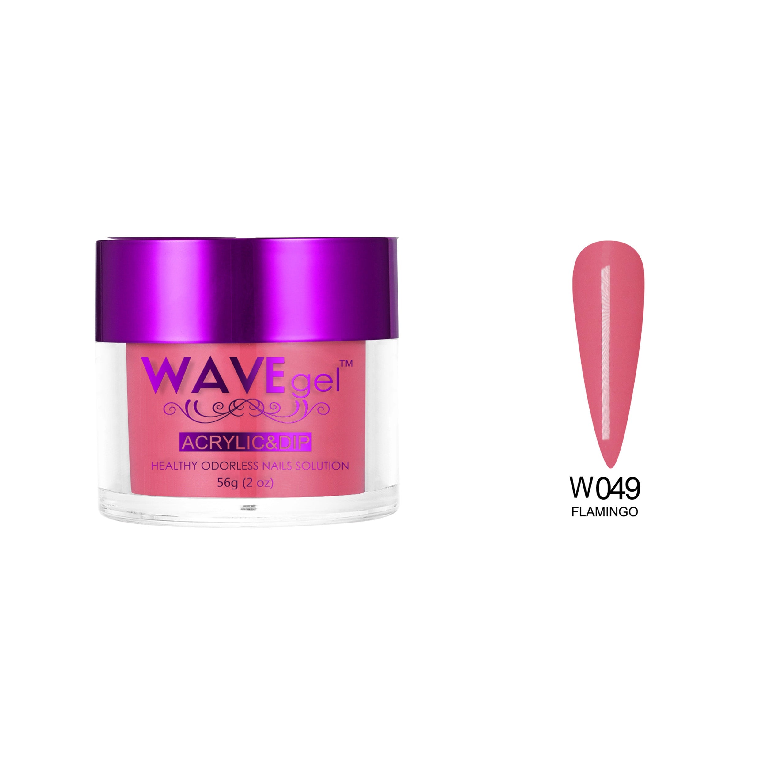 WAVEGEL SIMPLICITY DIP & ACRYLIC POWDER W49 FLAMINGO