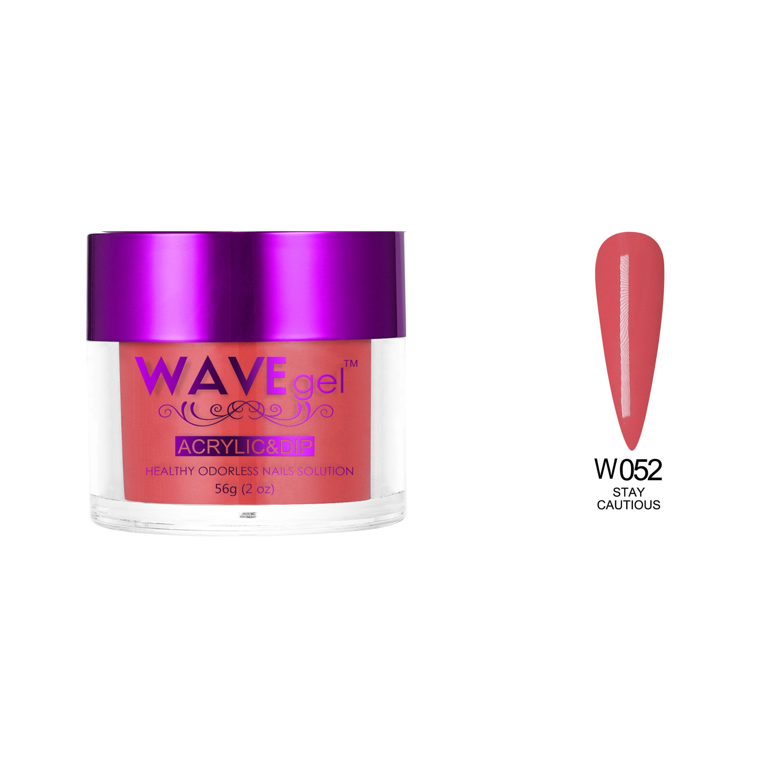 WAVEGEL SIMPLICITY DIP & ACRYLIC POWDER W52 STAY CAUTIOUS