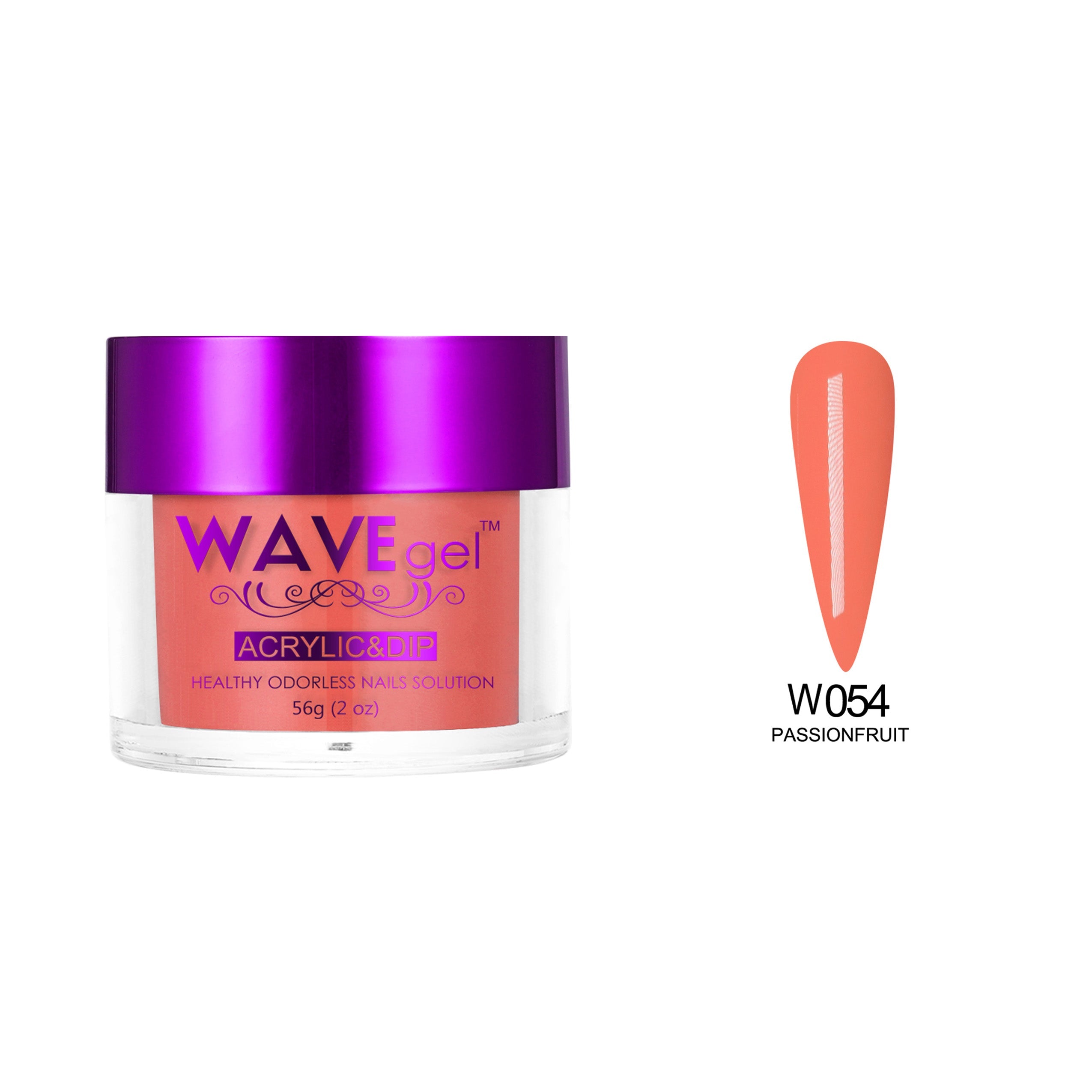 WAVEGEL SIMPLICITY DIP & ACRYLIC POWDER W54 PASSIONFRUIT