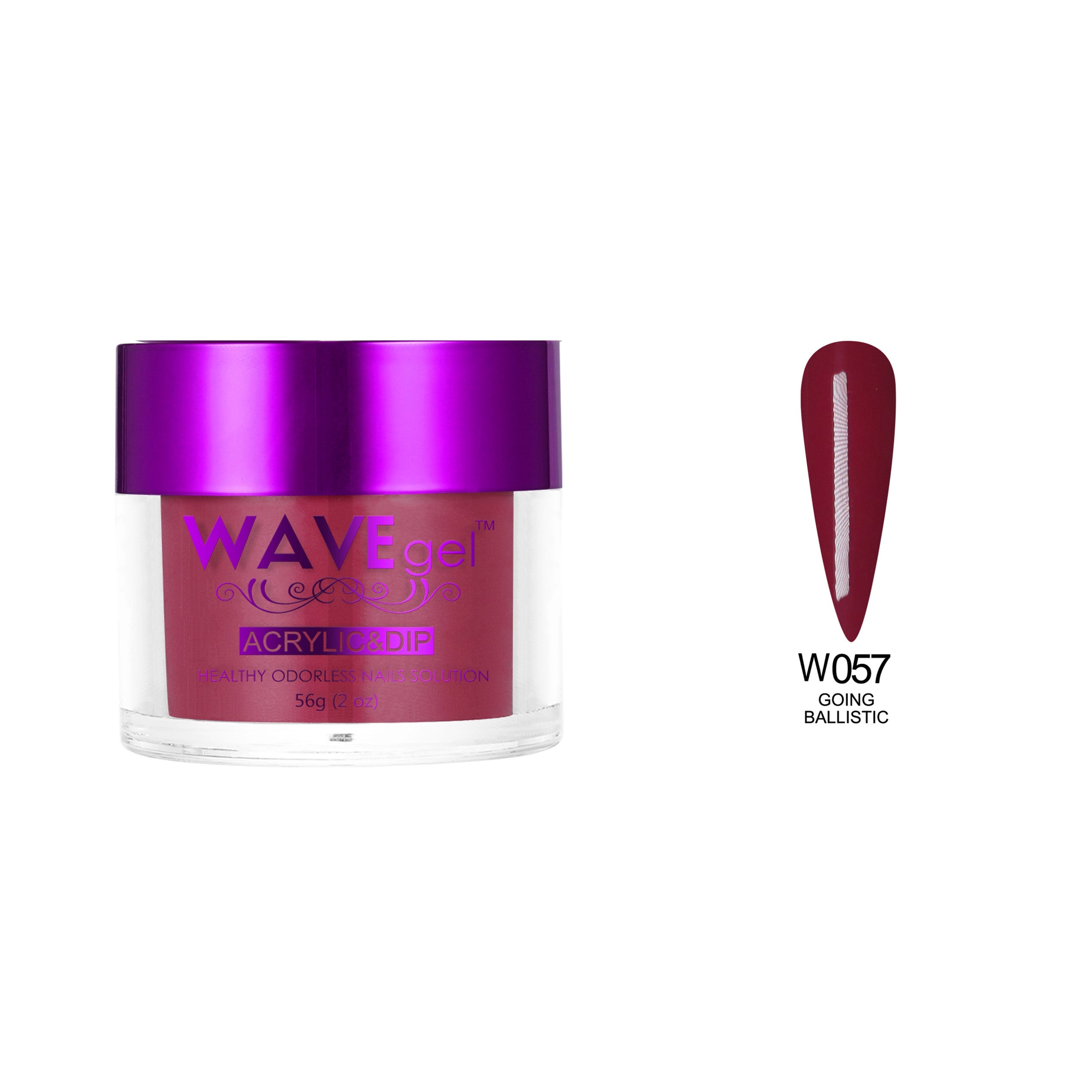 WAVEGEL SIMPLICITY DIP & ACRYLIC POWDER W57 GOING BALLISTIC