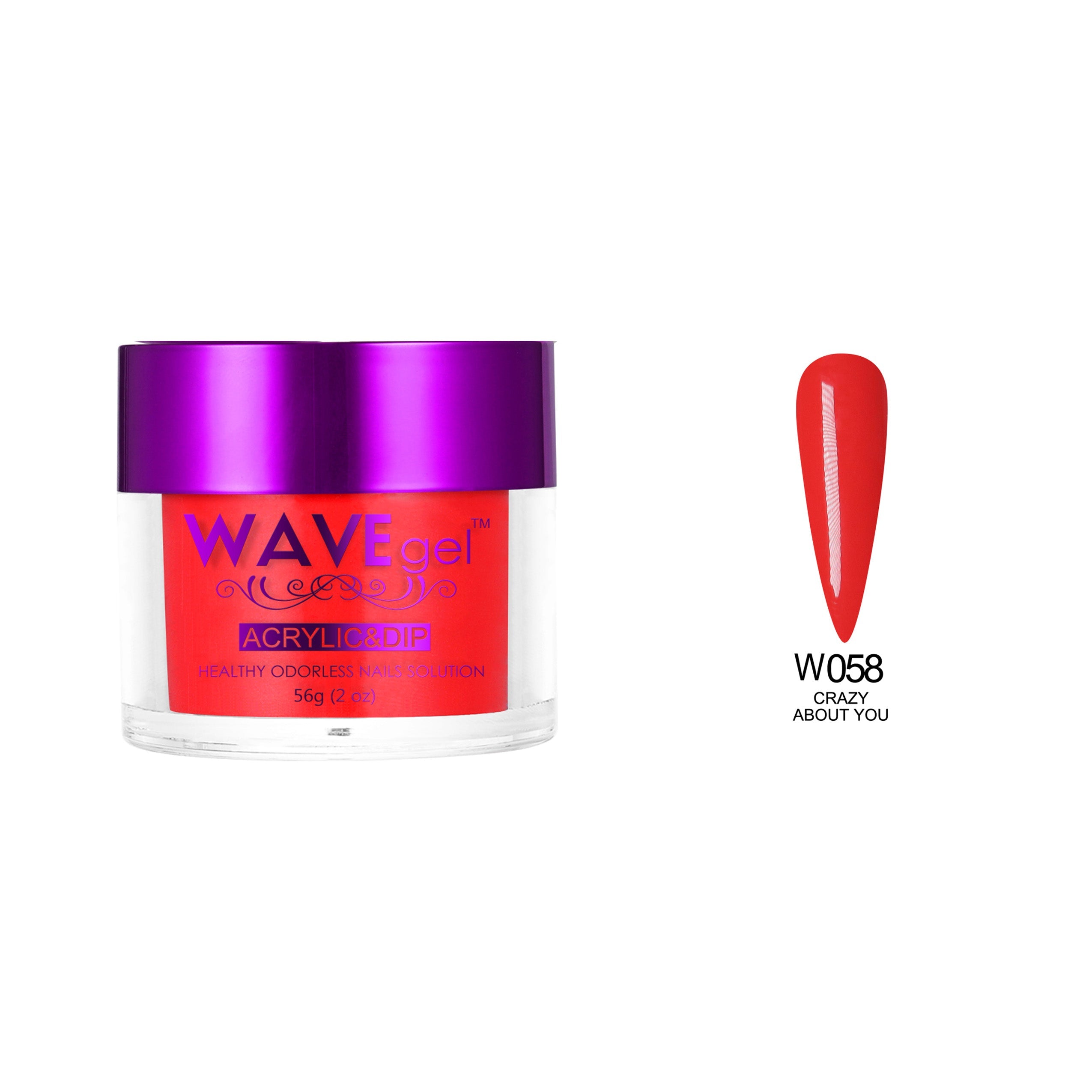 WAVEGEL SIMPLICITY DIP & ACRYLIC POWDER W58 CRAZY ABOUT YOU